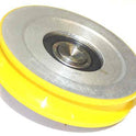ROLLER, HANGER, 3 3/8 O.D. WITH STUD, POLY SURFACE GLOBAL TARDIFF
