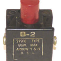 BUTTON, BLANK, R, 5/8 X 3/4 TOP, 2 N.O./ 2 N.C CONTACTS, AH & H # 27900 B2R