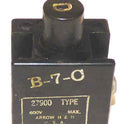 BUTTON, BLACK, D 5/8 X 3/4 TOP, 4 N.O. CONTACTS, AH & H # 27900 B7C