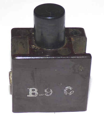 BUTTON, BLANK, BLACK, 5/8 X 3/4 TOP, 3 N.O. CONTACTS, AH & H # 27900 B9C