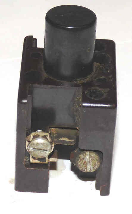BUTTON, BLANK, BLACK, 5/8 X 3/4 TOP, 3 N.O. CONTACTS, AH & H # 27900 B9C