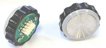 BUTTON, SS FINISH, CONCAVE, WHITE LED AMP CONNECT 24-30VDC, 311 OTIS # FAA25090