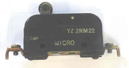 SWITCH, MICRO, SPST, ROLLER ACTUATED MICROSWITCH # YZ-2RM22