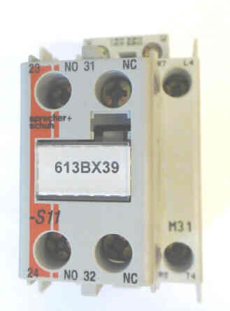 RELAY, 3 N.O. CONTACTS, 1 N.C., I N.O. & 1 N.C AUX, 120 VAC COIL OTIS # 613BX39