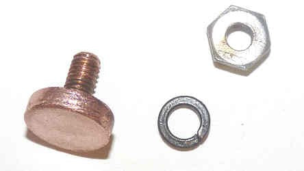 CONTACT, COPPER, 1/2 DIAMETER, 5/16 X 10-32 STEM, C.J. ANDERSON # 64203