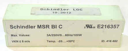 SWITCH, LIMIT, BI-STABLE, 3A # 250VAC, SCHINDLER # 418482