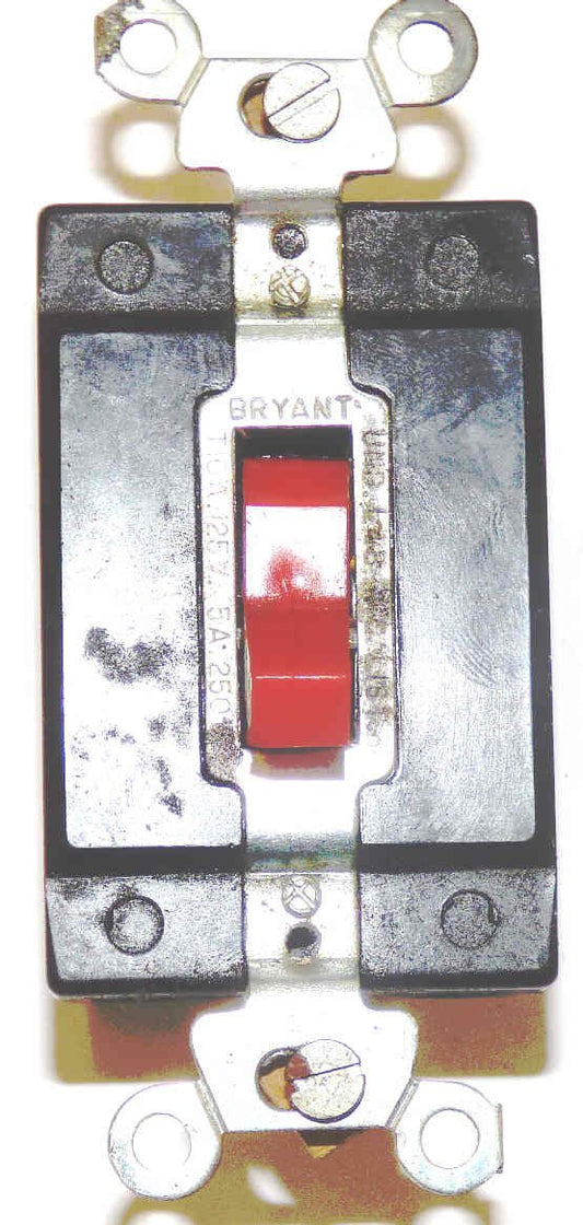 SWITCH, STOP, BRYANT, RED LEVER, OBSOLETE REPLACES STALEY # 13025A-14