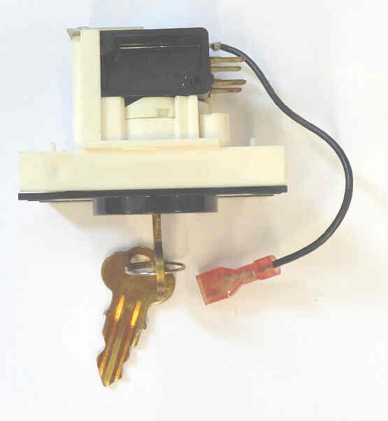 SWITCH. KEYED, ON-OFF, ROUND, MOMENTARY, V7 FIXTURES, DOVER # 9719763