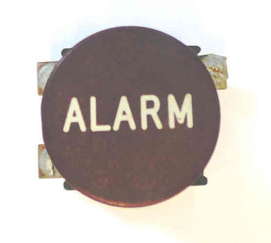 BUTTON, ASSEMBLY, RED. MARKED ALARM 1 X 3/4 ARMOR # B761004A