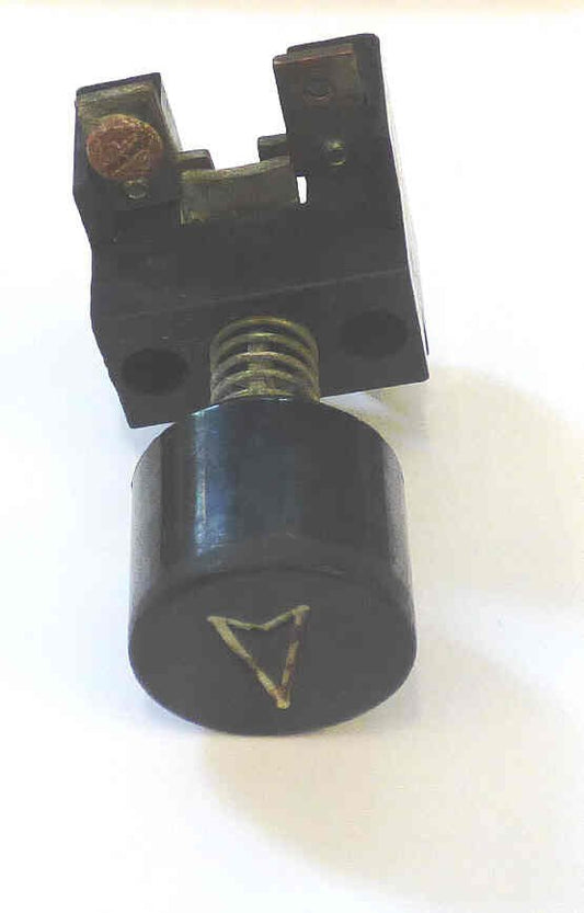 BUTTON, ASSEMBLY, BLACK. MARKED ARROW, 1 X 3/4 ARMOR # B761004A