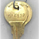 SWITCH, KEYED, 2 POSITION, MAINTAINE KEY #G1613X BLACK BEZEL, HORIZONTAL, BLANK