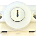 SWITCH, KEYED, 2 POS., MOM. KEY #G1613P WHITE BEZEL, HORIZ, BLANK  KS1-344H