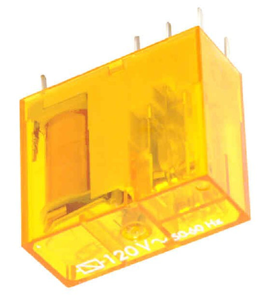 RELAY, DPDT, MINIATURE. PCB/PLUG-IN, 6A, 120VAC COIL KONE # KM50038258