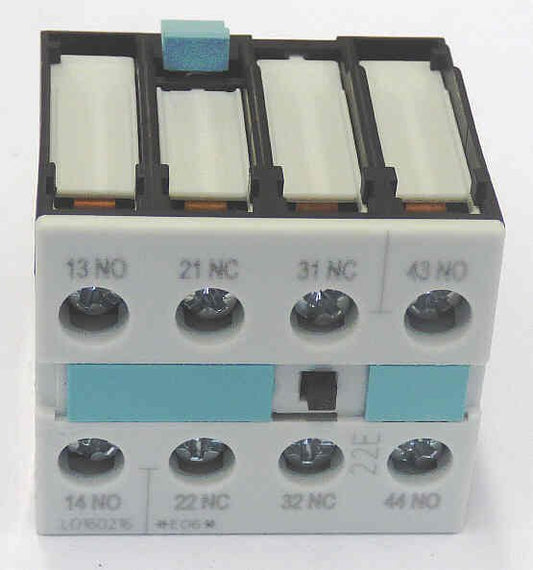 CONTACT, AUXILIARY, 2 N.O./ 2 N.C CONTACT FRONT MOUNT SIEMENS # 3RH1921-1HA22