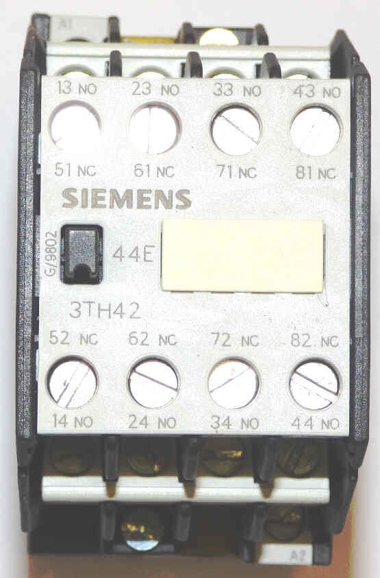 CONTACTOR, 4 N.O./4 N.C. 10A, 110120 VAC SIEMENS # 3TH4244-0AK6