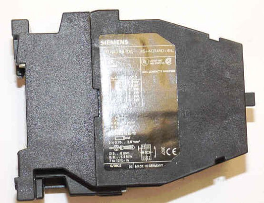 CONTACTOR, 4 N.O./4 N.C. 10A, 110120 VAC SIEMENS # 3TH4244-0AK6