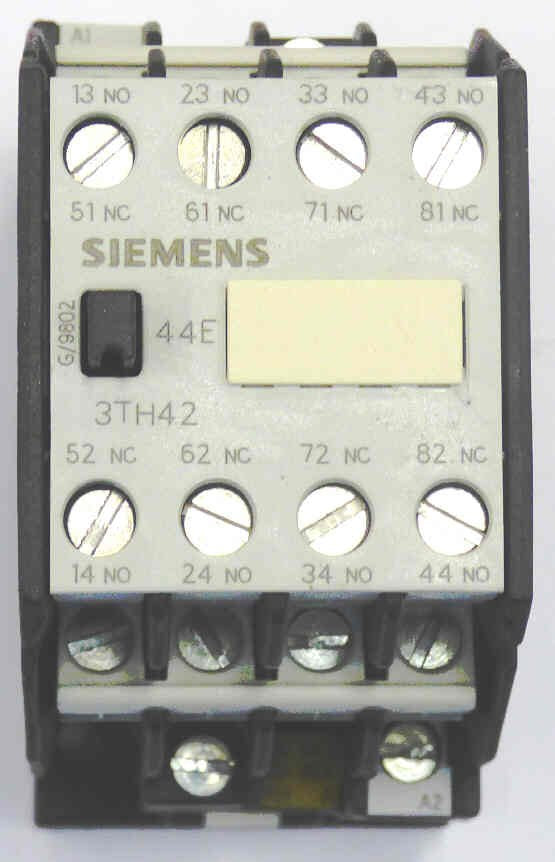 CONTACTOR, 4 N.O./4 N.C. 10A, 110120 VAC SIEMENS # 3TH4244-0AK6