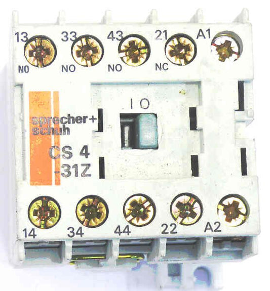 CONTACTOR, MINI, 3NO12NC CONTACTS, 110 VAC COIL SPRECHER & SCHUH CS4C-31Z-110