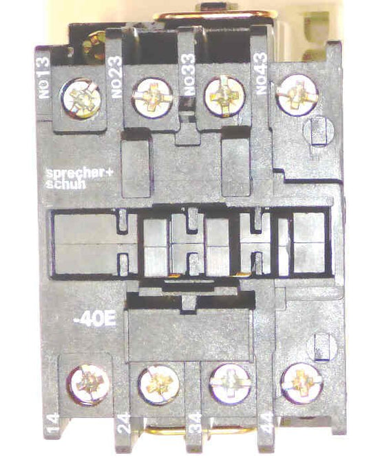 CONTACTOR, MINI, 4NO CONTACTS, 110 VdC COIL SPRECHER & SCHUH CS3-40-110