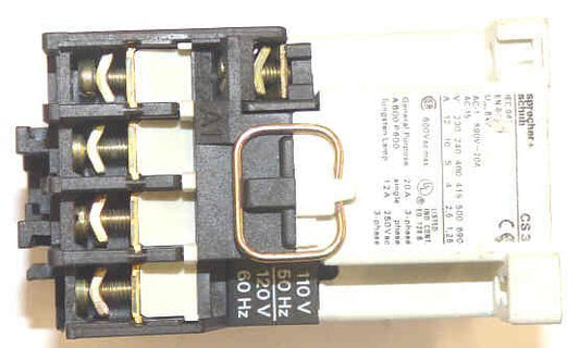 CONTACTOR, MINI, 4NO CONTACTS, 110 VdC COIL SPRECHER & SCHUH CS3-40-110