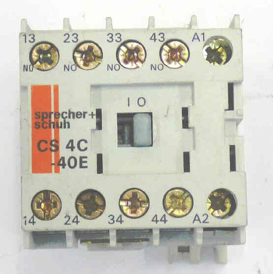 CONTACTOR, MINI, 4NO CONTACTS, 110 VDC COIL SPRECHER & SCHUH CS4C-40E-110