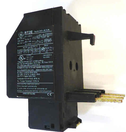 RELAY, OVERLOAD, 30-43 AMP USED WITH CLO6-10 CONTACTOR GE # PART# RT2E