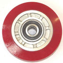WHEEL, ROLLER GUIDE, RED POLY, HEAVY DUTY 3.25, .472 BORE, ELSCO