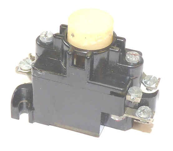 BUTTON, ASSEMBLY, WHITE. BLANK, CURTIS # T1428 2