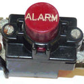 BUTTON, ASSEMBLY, RED, MARKED ALARM CURTIS # T1428 2