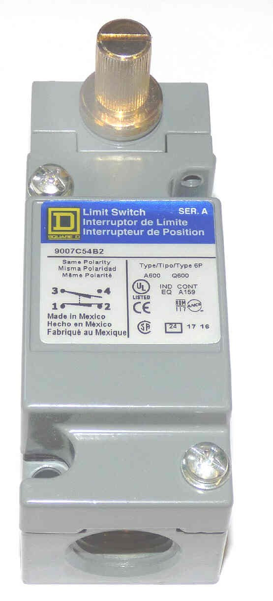 SWITCH, LIMIT, SIDE ROTARY SPTNG RETURN LEVER SQUARE D# 9007C54B2