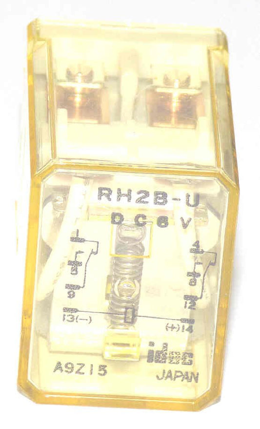 IDEC DPDT RELAY, 6 VDC, 8 PIN, IDEC # ID-RH2B-U-DC6V