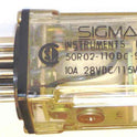 RELAY, 110 DC 50R02-110DC-SCO FORM C, 8 PIN OCTAL,SIGMA 50R02-110DC-SCO