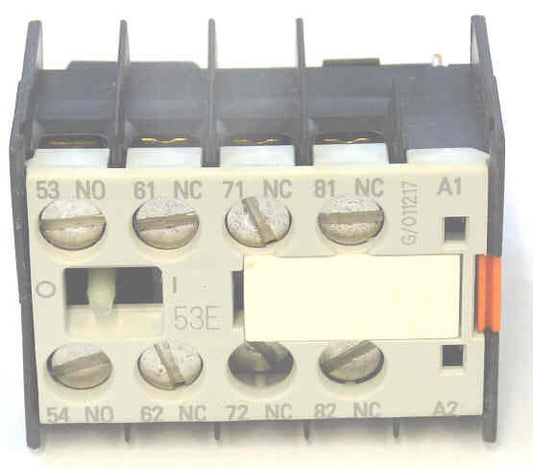 CONTACT, AUXILIARY, 1 N.O./ 3 N.C CONTACT FRONT MOUNT SIEMENS #3TX4-413-0A