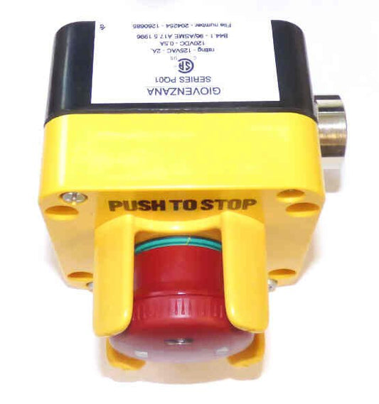 SWITCH, STOP, PIT, PUSH TO STOP-PULL TO RUN OTIS # AAA22800H401
