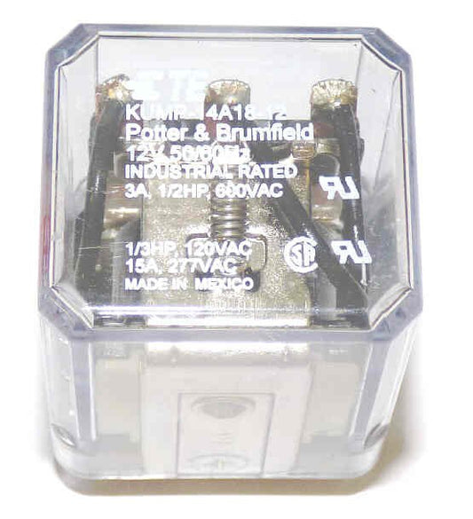 RELAY, POWER, 3PDT, 12VAC, 10A,  PEELLE # 076255