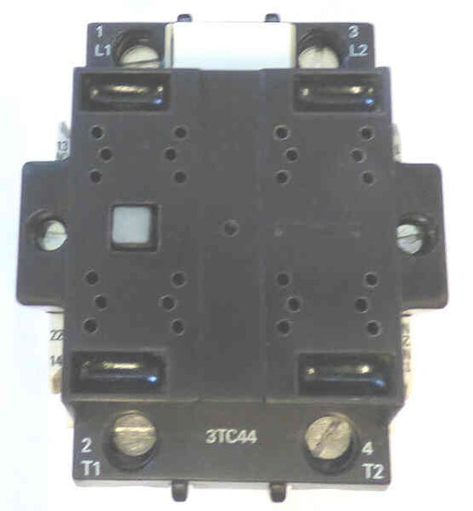 CONTACTOR, POWER, SIZE 2, 2 POLE, 32 AMP, 24 VDC SIEMENS # 3TC4417-OAB4