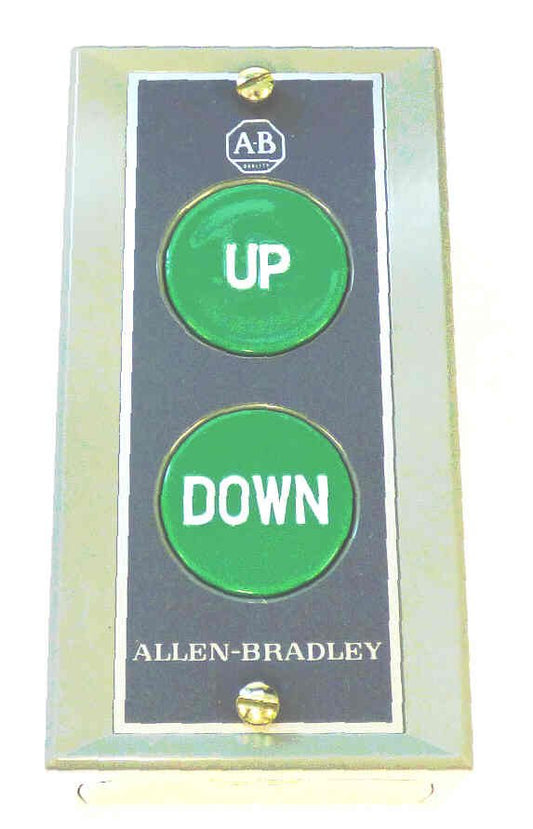 PUSHBUTTON STATION, UP-DOWN, STANDARD DUTY ALLEN BRADLEY # 800S-2SC