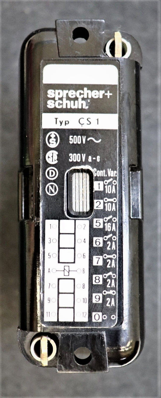 RELAY, MODULAR,  6 CONTACT, 95-110 VAC COIL, SPRECHER & SCHUH CS1-120A
