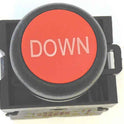 PUSHBUTTON, RED, MARKED DOWN, 2 N.O. / 1 N.C. CONTACT EATON CUTLER HAMMER