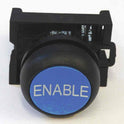 PUSHBUTTON, BLUE, MARKED ENABLE, N.O. CONTACT EATON CUTLER HAMMER