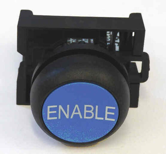 PUSHBUTTON, BLUE, MARKED ENABLE, N.O. CONTACT EATON CUTLER HAMMER