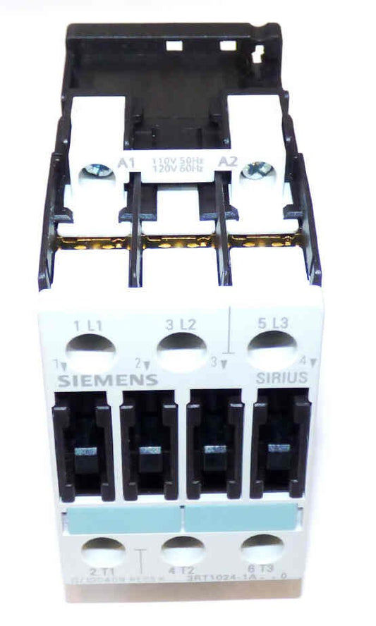 CONTACTOR, 3 POLE, 110-120 VAC,SIZE SO, SIEMENS # 3RT1024-1AK60