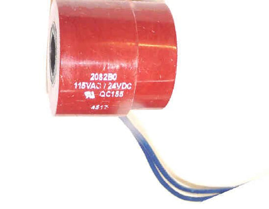 COIL, VALVE, 115 VAC/24VDC, MAXTON, MARKED 2082B0