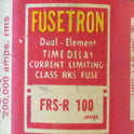 FUSE, DUAL ELEMENT, TIME DELAY, 100 A; 600 VAC&#8260; 25O VDC BUSSMANN FRS-R-100