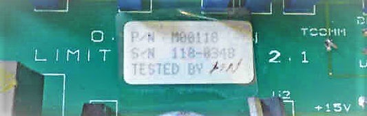 BOARD, CIRCUIT, LIMIT, VERSION 2.1 O. THOMPSON # M00110