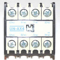 CONTACT, ASSEMBLY, AUXILIARY, 3 N.O./1 N.C CONTACTS MITSUBISHI # UN-AX4