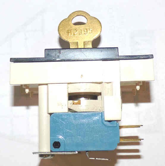 SWITCH. KEYED, LIGHT & FAN, V7 FIXTURES, DOVER # 9746018