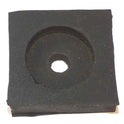 BUMPER, RUBBER, 1 5/8 SQUARE X 7/16 WITH ROUND RECESS PEELLE # 061