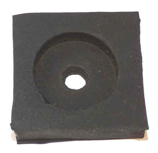 BUMPER, RUBBER, 1 5/8 SQUARE X 7/16 WITH ROUND RECESS PEELLE # 061