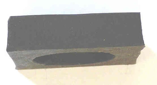 BUMPER, RUBBER, 1 5/8 SQUARE X 7/16 WITH ROUND RECESS PEELLE # 061